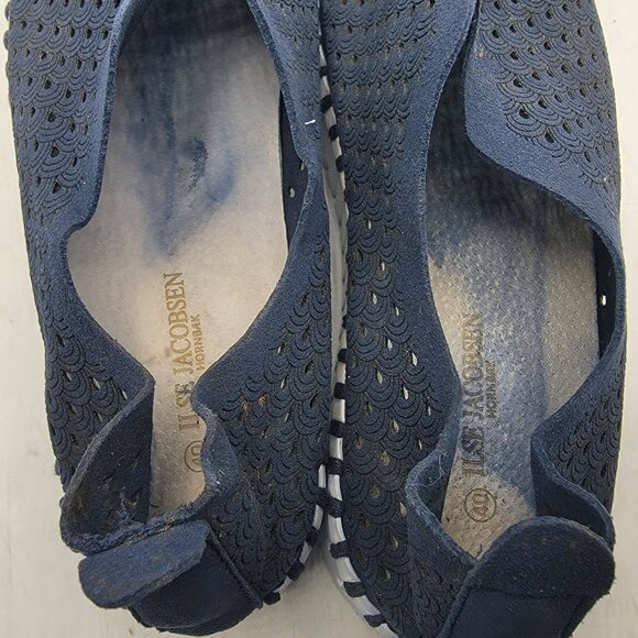 Ilse Jacobsen Plateau Womens 10 Tulip Shoes Slip on Navy Platform Comfort - Picture 6 of 13